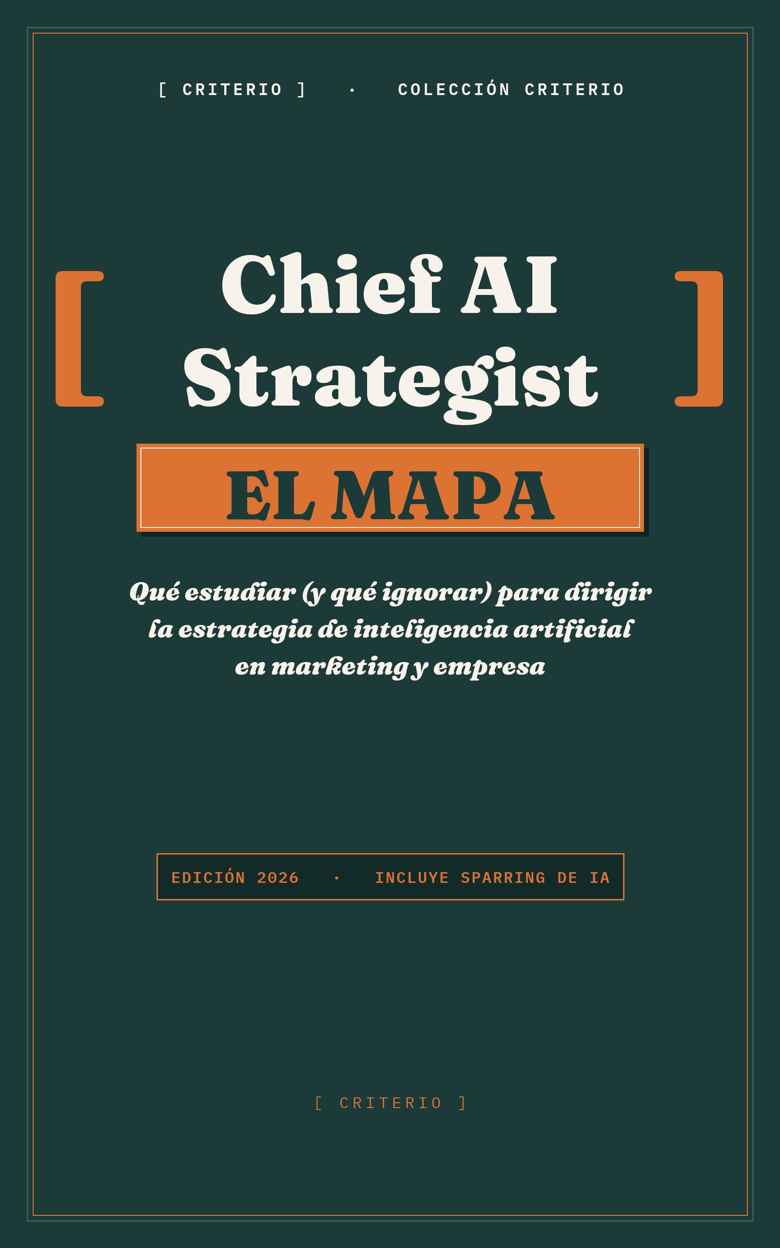 Portada de Chief AI Strategist: El Mapa en Amazon KDP